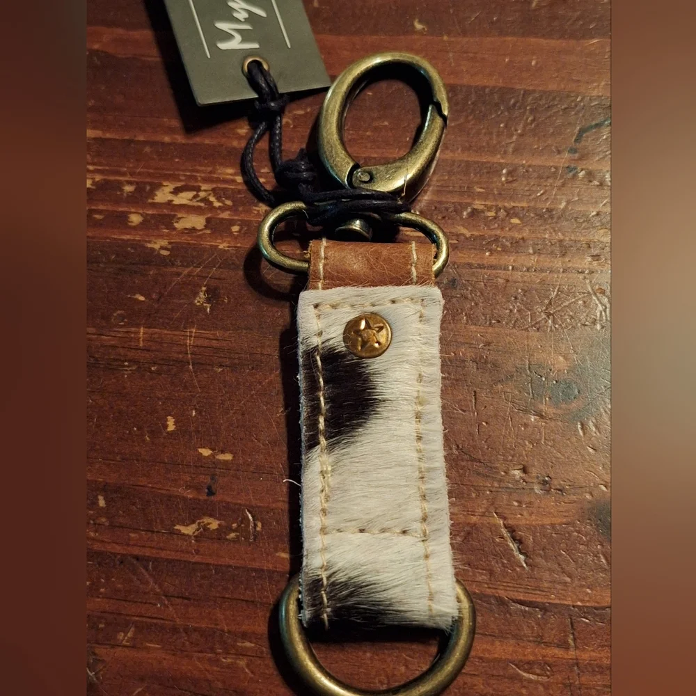 Myra Bag Brown and Black Key Holder